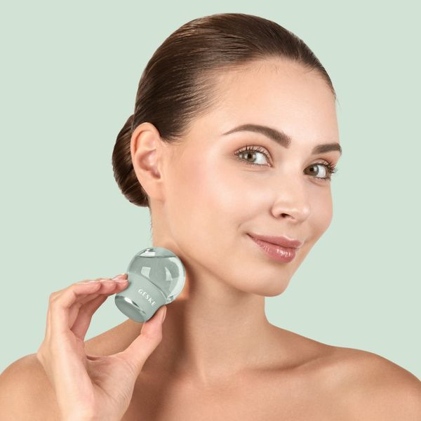 Массажер для лица и тела GESKE Cool&Warm Face and Body Massager 7в1 green HB0299 фото