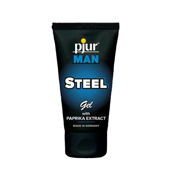 Гель для пениса стимулирующий pjur MAN Steel Gel 50 ml с экстрактом паприки и ментолом PJ12910 фото