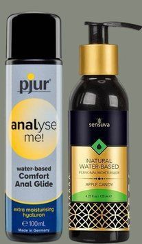 Набор лубрикантов pjur analyse me! Comfort water glide 100 мл + Sensuva Natural Water-Based Apple Candy (125мл) LB986 фото