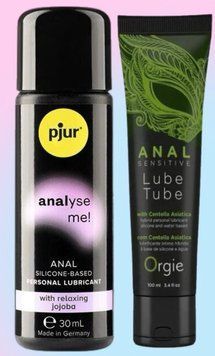 Набор лубрикантов pjur analyse me! Relaxing jojoba silicone 30 мл + LUBE TUBE SENSITIVE, 100 мл ORGIE LB569 фото