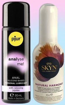 Набор лубрикантов pjur analyse me! Relaxing jojoba silicone 30 мл + Skyn ​​Natural Harmony 80 мл LB644 фото