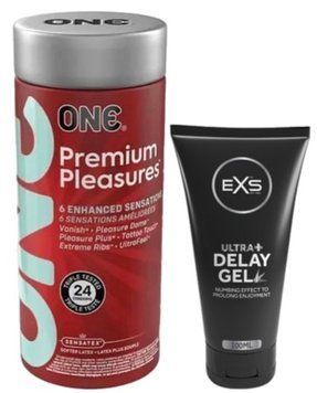 Набір з 24 шт ONE Premium Pleasures + Пролонгатор EXS Delay Gel Ultra+ 100ml SOS9389 фото