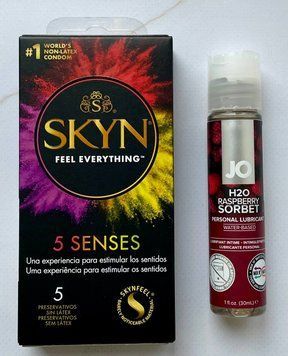 Комплект SKYN 5 Senses - Лубрикант System JO H2O &mdash; Raspberry Sorbet (30 мл) SOS2821 фото