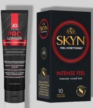 SKYN Intense Feel 10 шт + Пролонгатор System JO Prolonger Gel (60 мл) SOS5640 фото