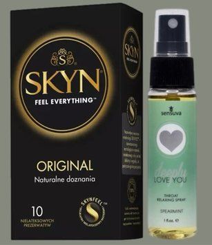 Комплект SKYN Original 10 шт + Спрей Sensuva Deeply Love You Spearmint (29 мл) SOS5741 фото