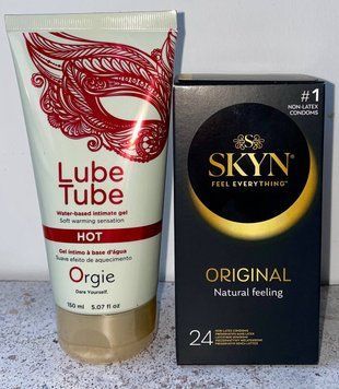 Комплект SKYN ORIGINAL NON-LATEX 24 ШТ + ORGIE LUBE TUBE HOT (150мл) SOS1089 фото