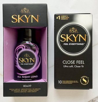 Набор Skyn Close Feel 10шт + Лубрикант Skyn All Night Long 80 мл  SOS2083 фото