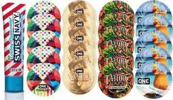 Набор из SwissNavy CoolingPeppermint 10мл + ONERibs + ONE Vanish + ONETattoo + ONE Island Punch SOS8617 фото