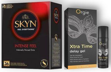 Набір з SKYN Intense Feel (36 шт) + Пролонгатор Orgie X-TRA TIME (15 мл) SOS8978 фото
