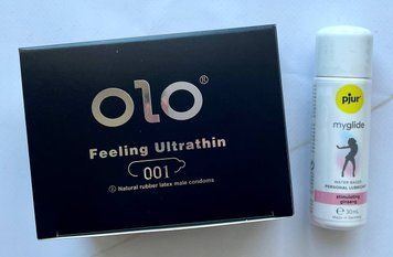 Набор OLO Feeling Ultrathin 001+ Возбуждающая смазка pjur my glide 30 мл, с женьшенем SOS1933 фото