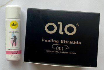 OLO Feeling Ultrathin -001 (10 шт) + Возбуждающая смазка на водной основе pjur my glide 30 мл SOS1383 фото
