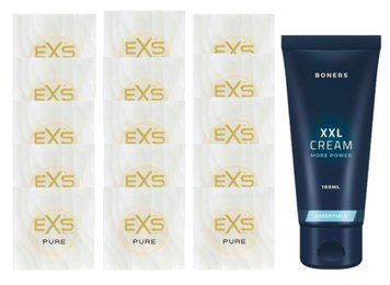 Комплект EXS Pure15 шт + Boners Penis XXL Cream (100 мл) SOS14876 фото