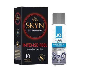 SKYN Intense Feel &mdash; 10 шт и Лубрикант System JO H2O &mdash; COOLING (60 мл) SOS854 фото