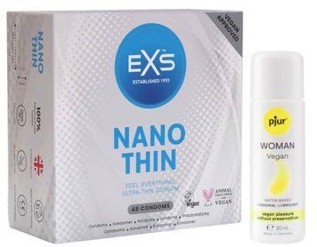 Набір EXS NANO Thin (48 шт) + pjur Woman Vegan 30 мл SOS13551 фото