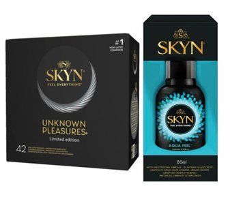 Набір : SKYN Unknown Pleasures+ 42 шт та Лубрикант SKYN AQUA FEEL 80 мл SOS760 фото