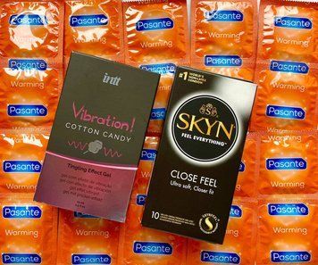 Комплект 22 шт SKYN Close Feel - Pasante Warming + Intt Vibration Cotton Candy (15 мл) SOS1583 фото