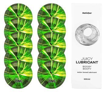 Комплект One Glowing 10 шт. + Лубрикант Satisfyer Juicy Lubricant Boogy Booty (300 мл) SOS12197 фото