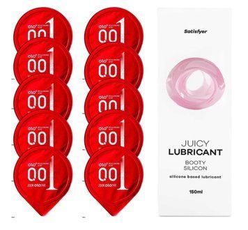 OLO Warming 10 шт. + Лубрикант Satisfyer Booty Silicon 150 мл SOS12499 фото