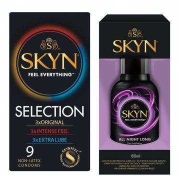 Набір Skyn Selection 9 шт та Лубрикант Skyn All Night Long 80 мл SK121 фото