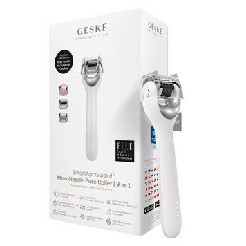 Электронный роллер для лица с микроиглами GESKE MicroNeedle Face Roller 9в1 white HB0194 фото