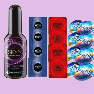 Комплект 18 штук EXS+ONE - Лубрикант Skyn All Night Long, 80 мл SOS4773 фото