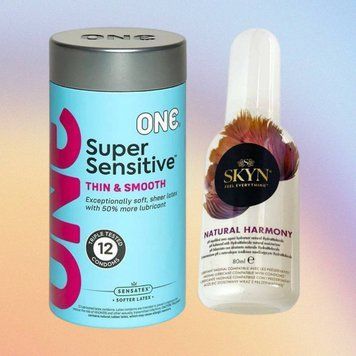 Набор ONE Super Sensitive 12 шт. + Лубрикант Skyn ​​Natural Harmony 80 мл. SOS4423 фото