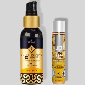 Sensuva Ultra Stimulating On Insane Butter Rum (57 мл) +JO Juicy Pineapple (30 мл) LB324 фото