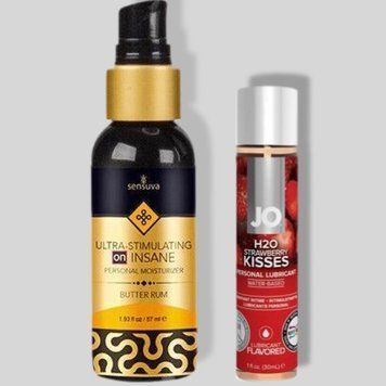 Sensuva Ultra Stimulating On Insane Butter Rum (57 мл) + JO Strawberry Kiss (30 мл) LB290 фото