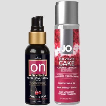 Sensuva Ultra-Stimulating On Insane Cherry Pop (57 мл) + JO Red Velvet Cake (60 мл) LB156 фото