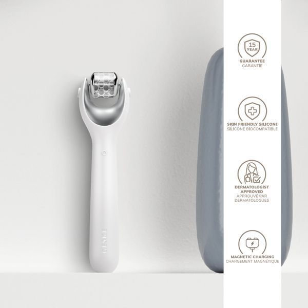 Электронный роллер для лица с микроиглами GESKE MicroNeedle Face Roller 9в1 white HB0194 фото
