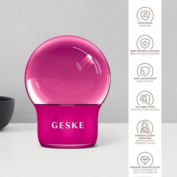 Массажер для лица и тела GESKE Cool&Warm Face and Body Massager 7в1 magenta HB0300 фото