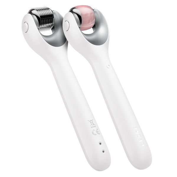 Электронный роллер для лица с микроиглами GESKE MicroNeedle Face Roller 9в1 white HB0194 фото