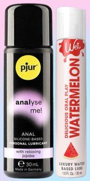 Набор лубрикантов pjur analyse me! Relaxing jojoba silicone 30 мл + Wet Oral Play Watermelon (30 мл) LB609 фото