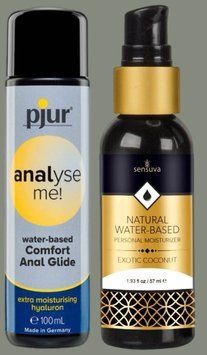 Набор лубрикантов pjur analyse me! Comfort water glide 100 мл + Sensuva Natural Water-Based Exotic Coconut (57мл) LB1002 фото