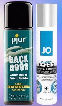 Набор лубрикантов pjur backdoor Regenerating 30 мл + System JO Classic Hybrid (30 мл) LB488 фото