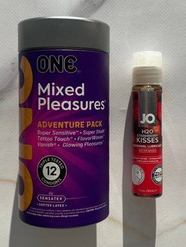 Комплект ONE Mixed Pleasures (12 шт) + Смазка System JO H2O - Strawberry Kiss (30 мл) SOS2148 фото