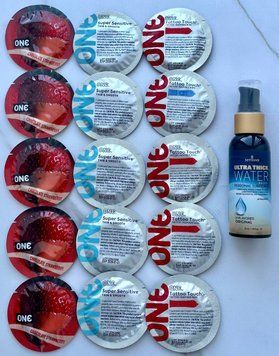 Набор 15 штук ONE Super Sensitive, Tattoo Touch, Flavor Waves + Sensuva Ultra-Thick Water-Based (57 мл) SOS3900 фото