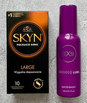 Комплект Skyn ​​Large 10шт - Лубрикант EXS Choco Lube 100 мл SOS2595 фото