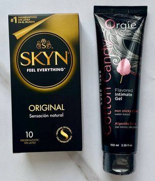 Набор Skyn ​​Original 10 шт. - Лубрикант ORGIE LUBE TUBE сахарная вата, 100 мл SOS2930 фото