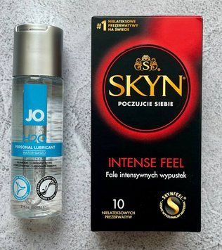 Набір Skyn Intense Feel 10 шт + Лубрикант System JO H2O ORIGINAL (60 мл)  SOS2689 фото