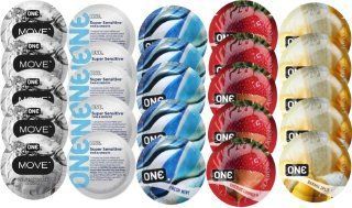 Набір з 25 шт One Move + ONE  Sensitive + ONE Fresh Mint + ONE Chocolate Strawberry + ONE Banana SOS8419 фото