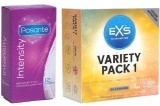 Набор с Pasante Intensity (Ribs & Dots), 12 шт + EXS Mixed Variety Pack 1, 48 штук SOS8126 фото