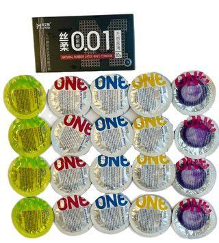 Набір з 30 шт - ONE Super Studs, Classic Select, Extreme Ribs, Glowing Pleasures, Flavor Waves та MUAISI Black SOS1352 фото