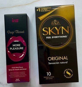 Комплект SKYN Original 10 шт і Спрей Intt Deep Throat Oral Spray (12 мл) SOS1398 фото
