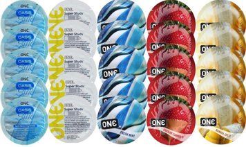 Набір з 25 шт One Oasis Silk + ONE Studs + ONE Fresh Mint + ONE Chocolate Strawberry + ONE Banana SOS8368 фото