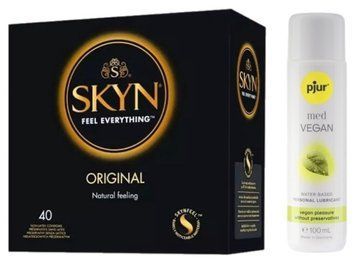 SKYN Original 40 шт + pjur MED Vegan Glide 100 мл SOS13366 фото