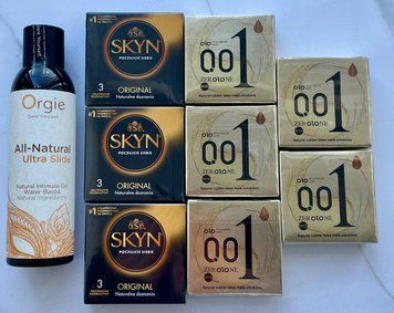 Набір 24 шт OLO Лід і Полум'я 001 + Skyn Original  + Лубрикант ALL-NATURAL Ultra Slide 150 мл Orgie SOS3850 фото