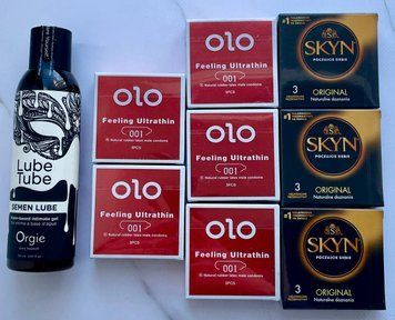 Набір 24 шт OLO збуджуючі 001 + Skyn Original + Лубрикант SEMEN LUBE 150 мл Orgie SOS3800 фото