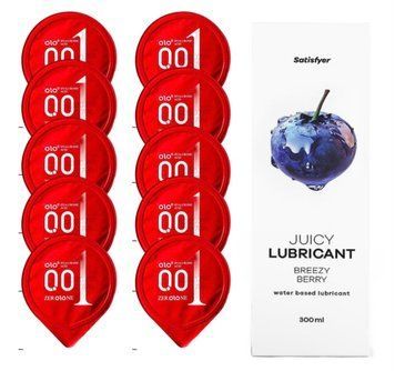 OLO Warming 10 шт. + Лубрикант Satisfyer Breezy Berry 300 мл SOS12514 фото