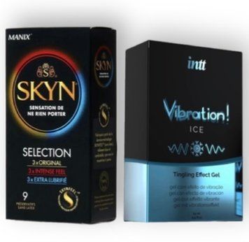 Skyn Selection 9 шт + Intt Vibration Ice (15 мл) SOS6829 фото